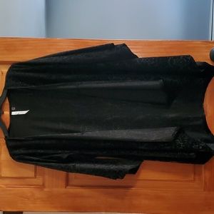 Burn out velvet duster